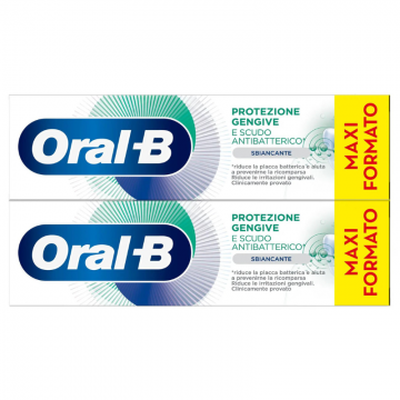 Oral-B Dentifricio protezione gengive antibatterico promo 2x75 ml