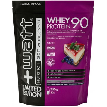 Whey protein 90 gusto Cheescake 750 grammi integratore proteine del siero del latte